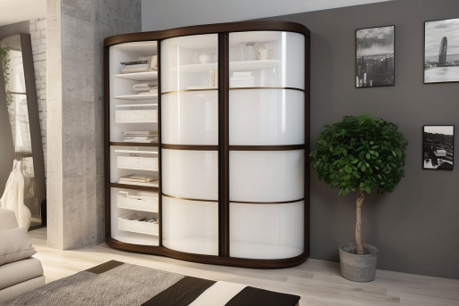 Корпусный радиусный шкаф «Ривьера»